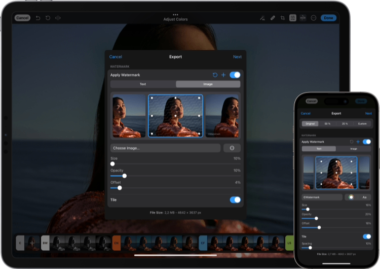 修图工具(Photomator) 3.3发布:内置水印工具 修图工具(Photomator) 3.3发布:内置水印工具