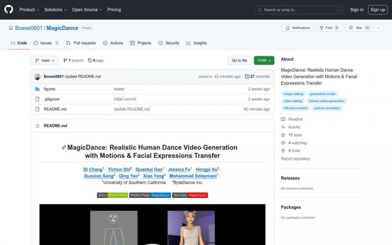 Ai视频生成软件(MagicDance)：轻松制作逼真的舞蹈视频