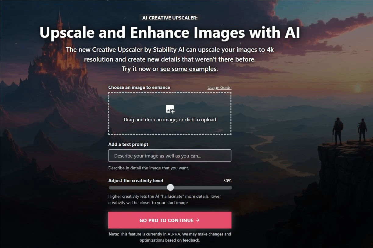 Stability AI推图像高清放大工具Creative Upscaler