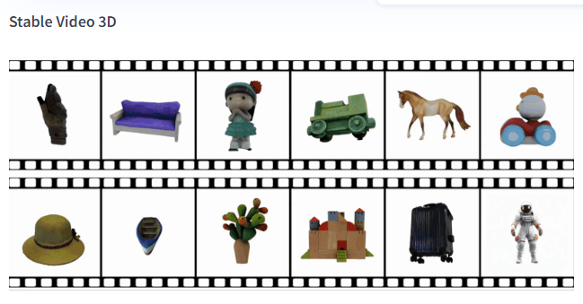 Stability AI推Stable Video3D（SV3D）传图可生成3D视频