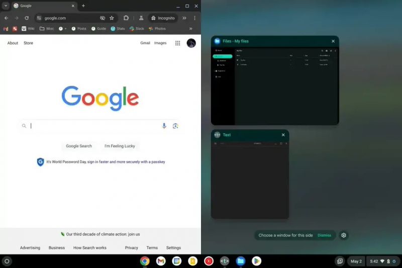 ChromeOS 迎 M124 更新：更快分屏操作和 Wi-Fi 流量优先级管理