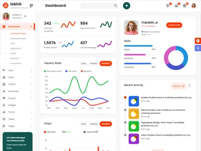Bootstrap大气OA系统后台管理模板免费下载
