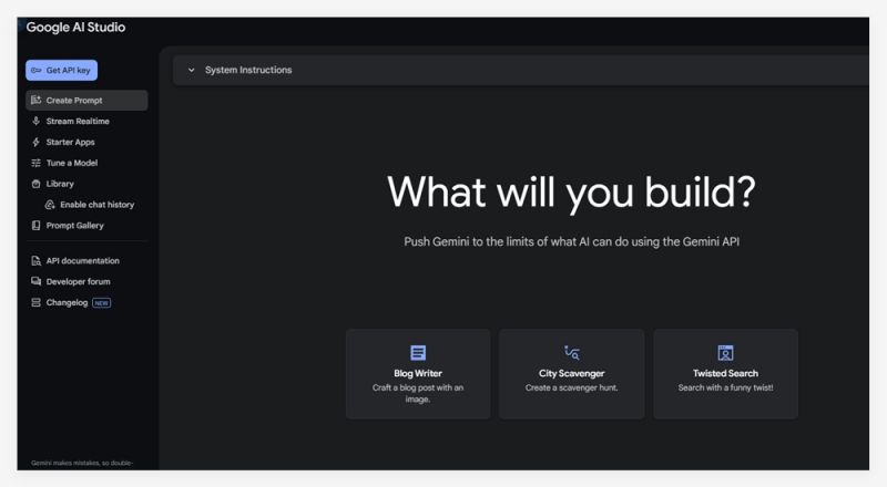 Google AI Studio 现可通过 ai.dev 域名直接访问