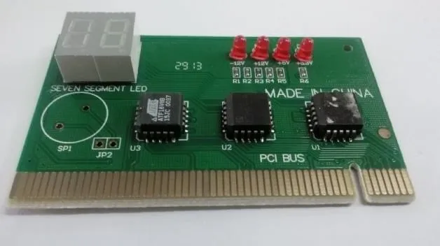 电脑主板诊断卡中四色LED灯透露的硬件死亡密码