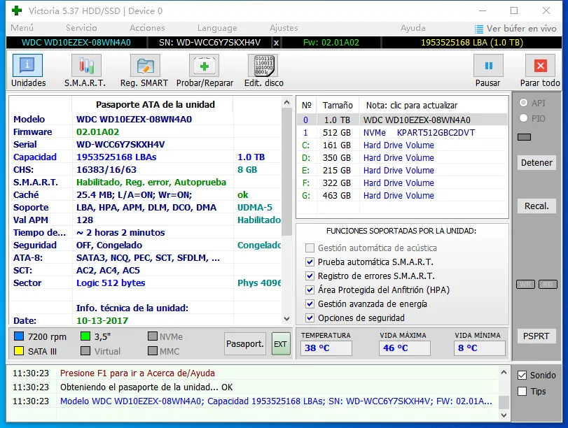 Victoria(硬盘坏道检测修复工具)