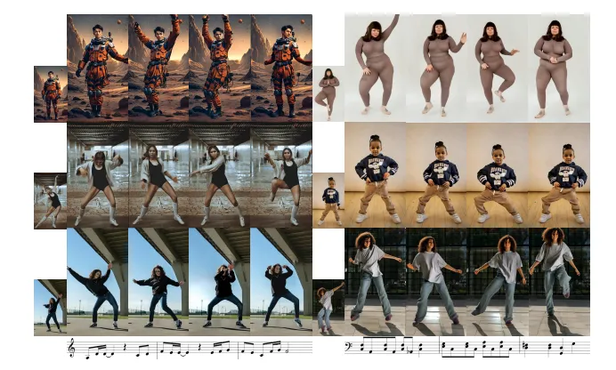 X-Dancer：基于Transformer-Diffusion框架的音乐驱动高保真舞蹈视频生成系统