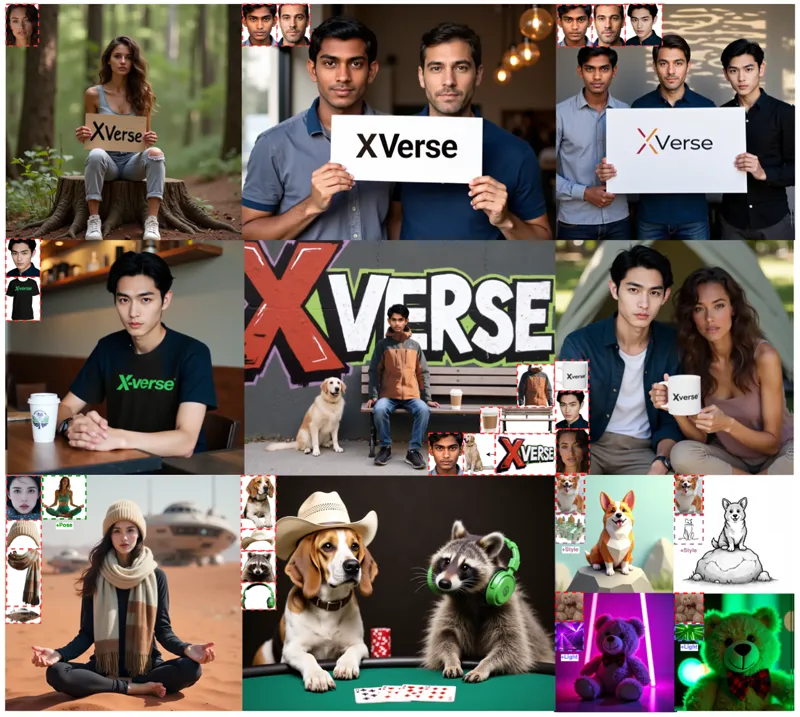 XVerse：字节跳动开源的多主体可控文生图框架