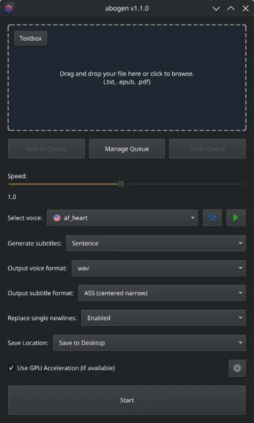 Abogen：高效文本转语音工具与同步字幕生成神器