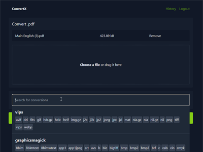 ConvertX(开源在线文件格式转换器)网站源码免费下载