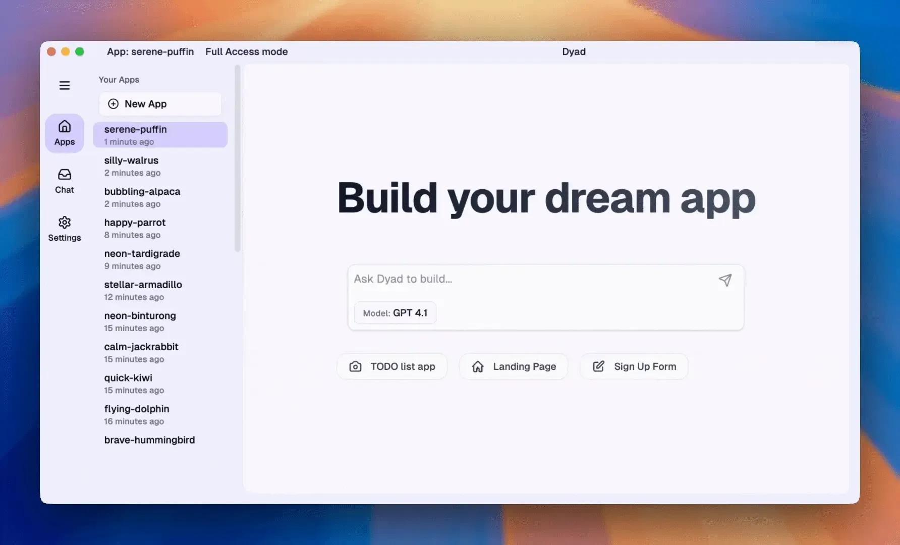 Dyad(开源本地AI应用开发工具)