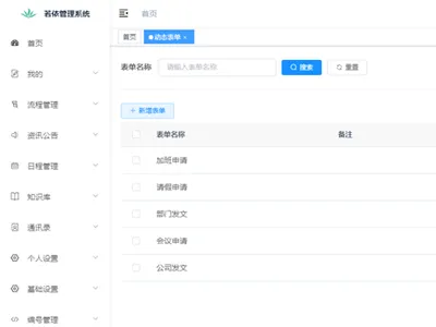 RuoYi-Vue-OA(Spring Boot开源OA协同办公系统)源码下载