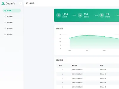 Go+Vue开源软件授权管理系统源码免费下载
